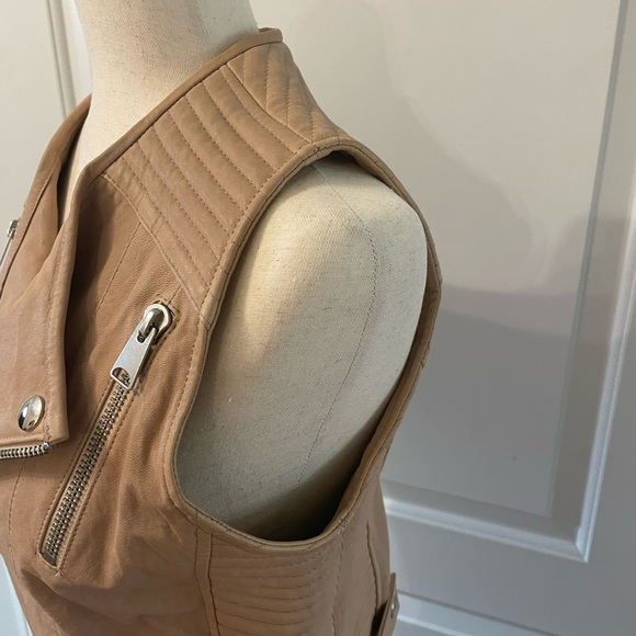 Anine Bing Leather Moto Vest - Picture 4 of 16